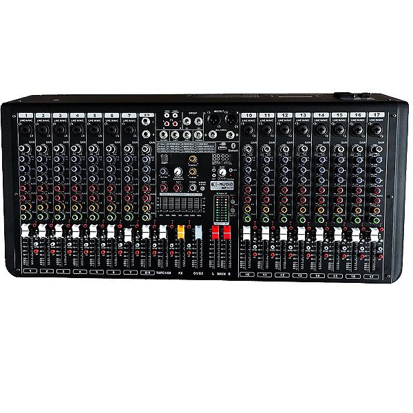 Mesa De Som K-audio Mp1610 - 16 Canais 2aux Bt/usb/efx/eq/sg