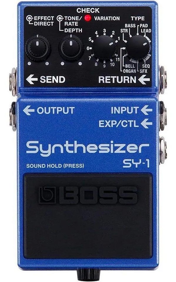Pedal De Efeito Boss  Sintetizador Sy 1 Para Guitarra E Baixo