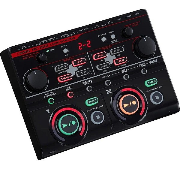 Pedal De Efeito Boss Loop Station Rc 202