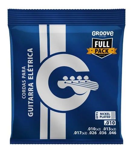 Encordoamento para Guitarra Gfp2 Groove Fullpack 0.010