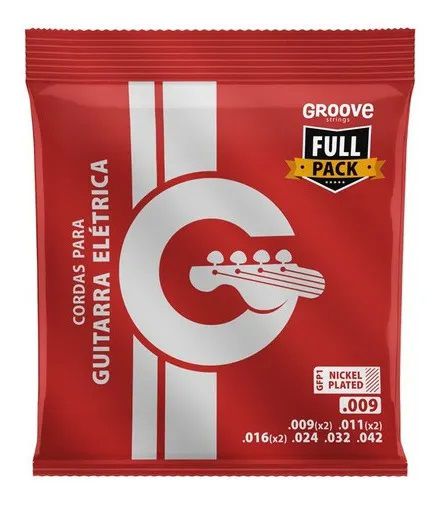 Encordoamento Guitarra Gfp1 Groove Fullpack 0.009