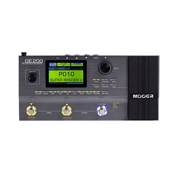 Pedaleira Mooer Multi-efeitos Para Guitarra Ge200 + Nfe