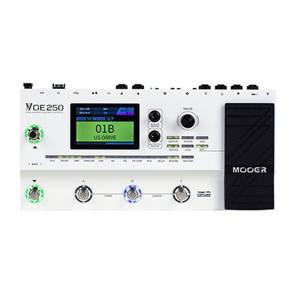 Pedaleira De Efeitos Mooer Para Guitarra Ge-250