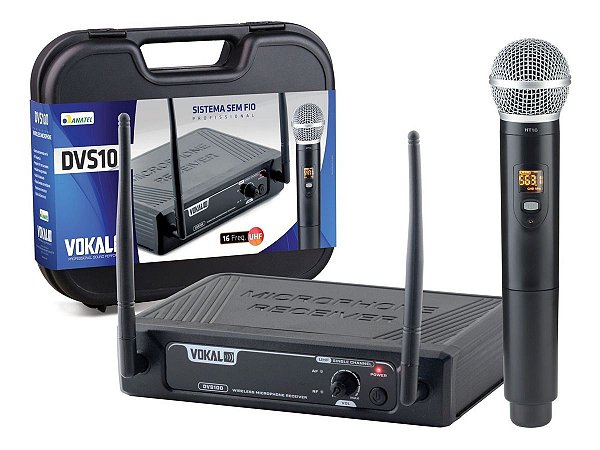 Microfone Sem Fio Vokal Dvs100 Sm