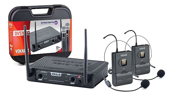 Microfone Vokal Sem Fio  Dvs100dh