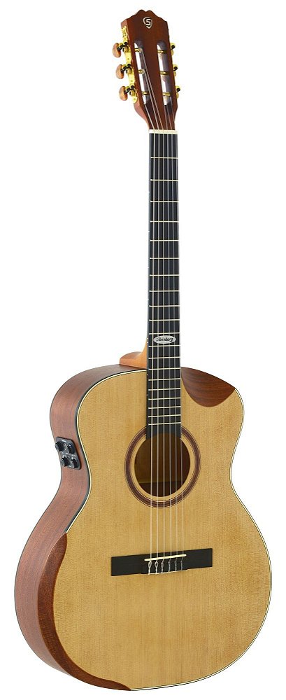 Violão Nylon Strinberg Galaxy Sc301hcr Ns Efeitos