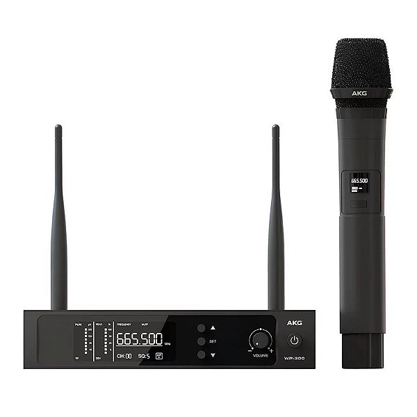 Microfone Akg Sem Fio UHF Profissional Wp300 Vocal