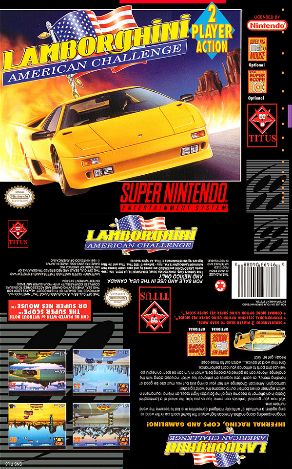 Jogo Lamborghini - Super Nintendo - Space Tech's Store, jogo de carrinho  super nintendo 