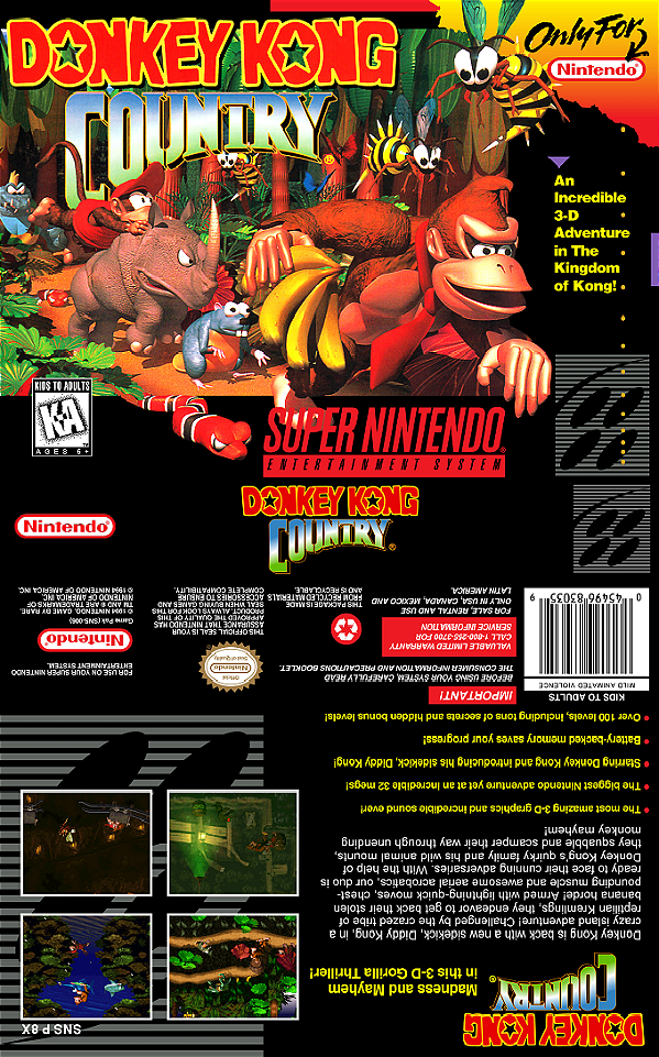 Donkey Kong Country SNES em Jogos na Internet