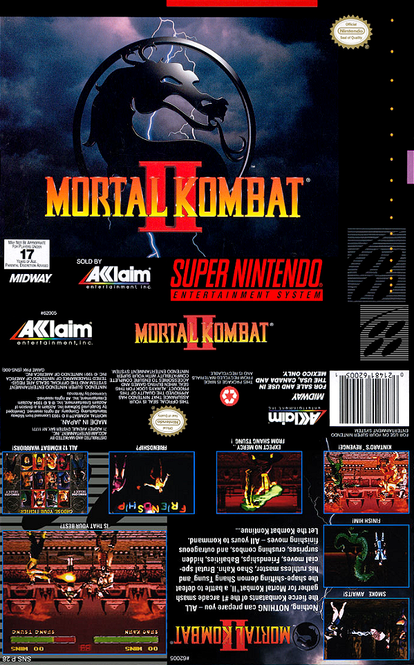 Mortal Kombat 2 SNES ROM baixar jogos grátis Super Nintendo · Catarse