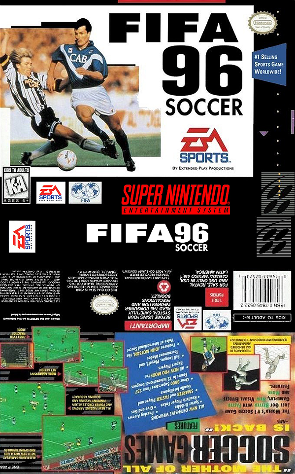 FIFA 96 soccer  Jogos eletronicos, Jogos