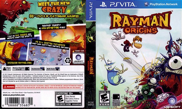 Jogo Rayman Origins - PSVITA - Space Tech's Store