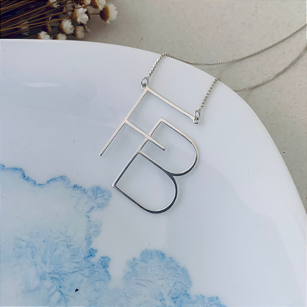 Colar Iniciais Personalizadas