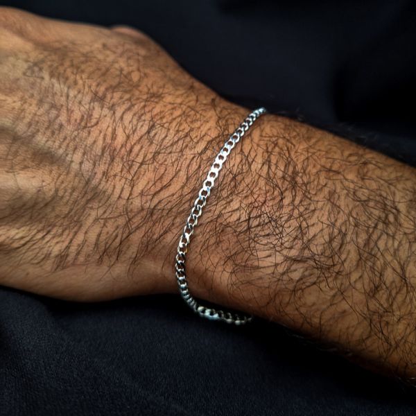 Pulseira de Prata Grumet 3MM