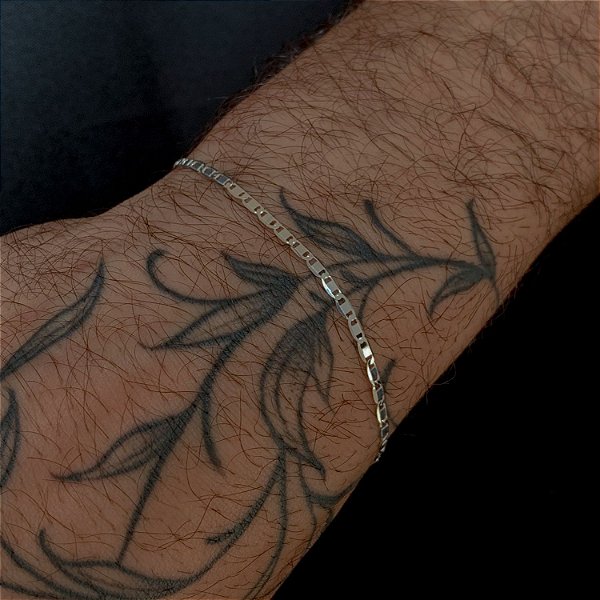 Pulseira de Prata Piastrine 3MM