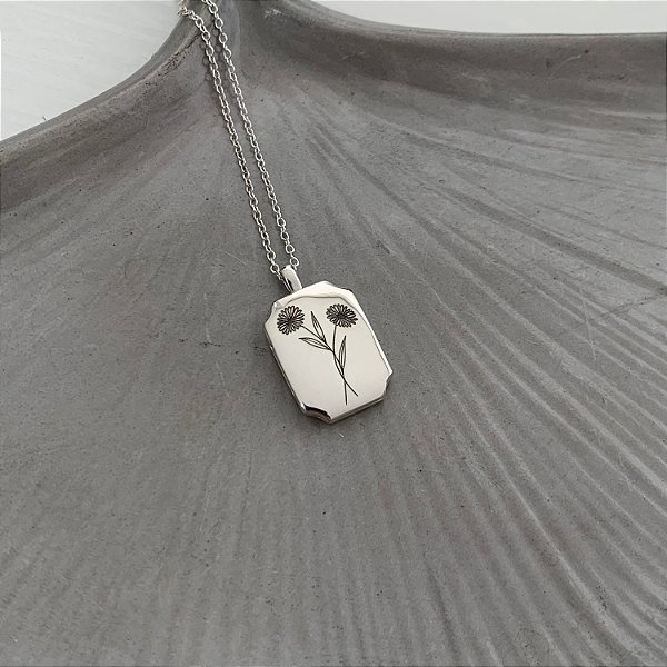 Relicário Eterno Personalizado em Prata