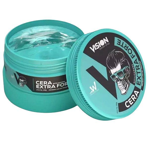Cera Estilizadora Extra Forte Vision 130g - Fixação Potente e Controla o Frizz