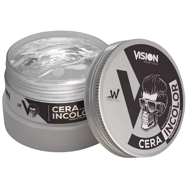 Cera Estilizadora Incolor Vision 130g - Fixação e Textura sem Resíduos