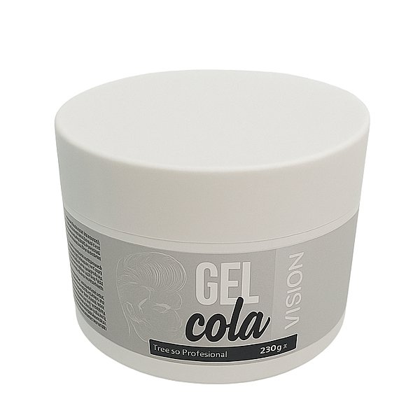Gel Cola Vision Pote 250g Fixação poderosa e sem álcool