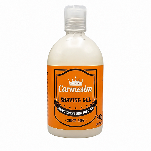 Gel Para Barbear Carmesim Shaving Gel Transparente 500g Profissional