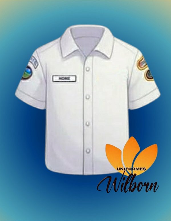 CAMISA SOCIAL INFANTIL para UNIFORME DE GALA  AVENTUREIROS - COM ou SEM EMBLEMAS