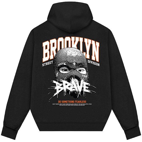 Blusão Blusa de Moletom Canguru Streetwear - Bad Brookling Division