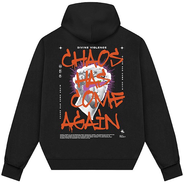 Blusão Blusa de Moletom Canguru Streetwear - Chaos Has Come Again