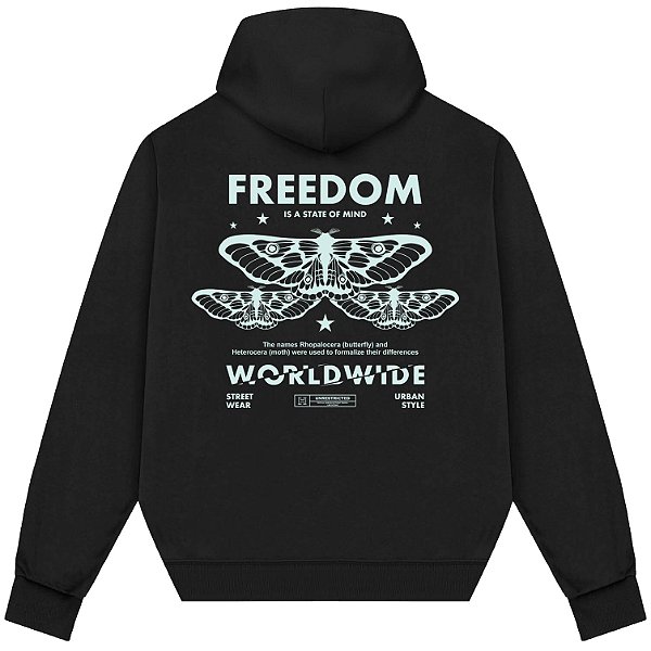 Blusão Blusa de Moletom Canguru Streetwear - Freedom Worldwide