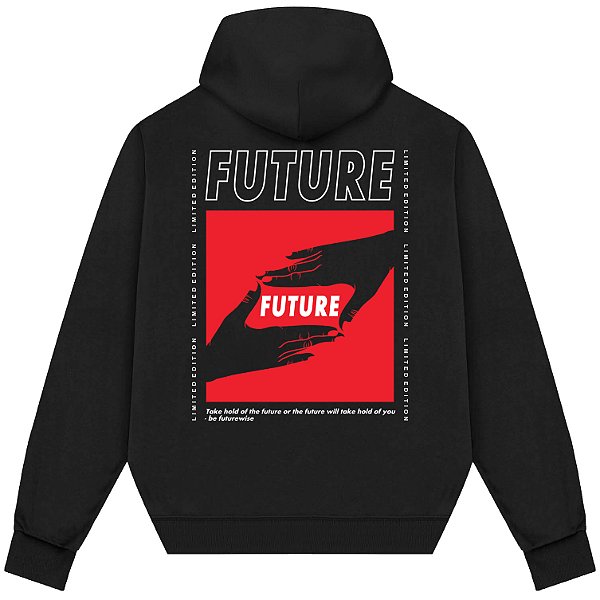Blusão Blusa de Moletom Canguru Streetwear - Future