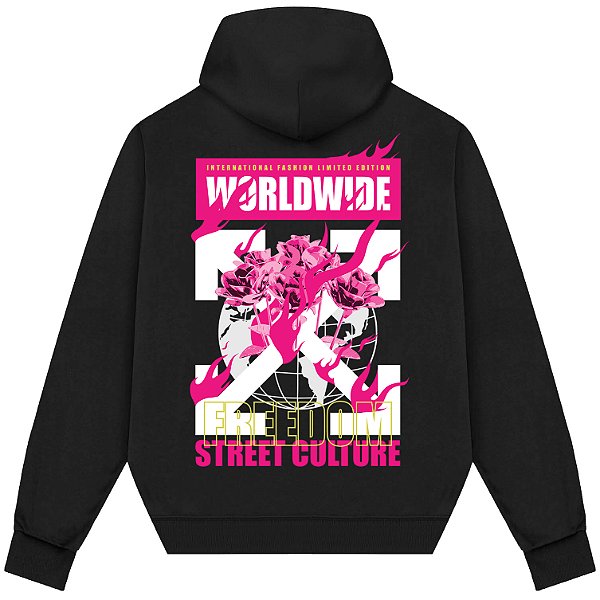 Blusão Blusa de Moletom Canguru Streetwear - Worldwide Street Culture