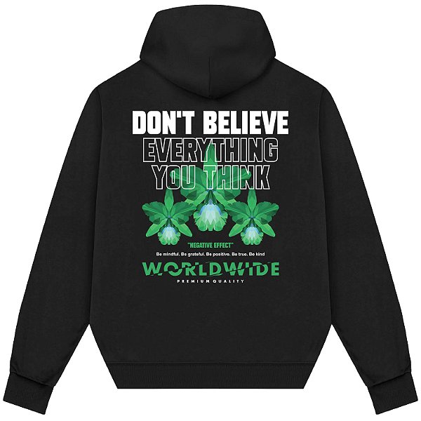 Blusão Blusa de Moletom Canguru Streetwear - Dont Believe Everything