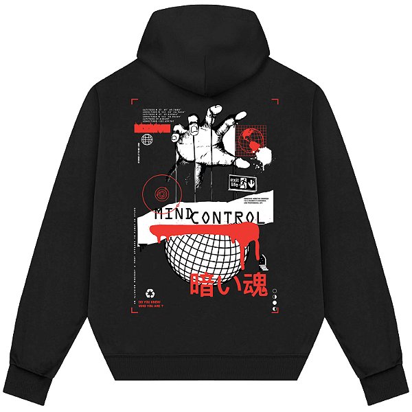Blusão Blusa de Moletom Canguru Streetwear - Mind Control