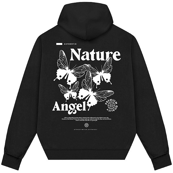 Blusão Blusa de Moletom Canguru Streetwear - Nature Angel