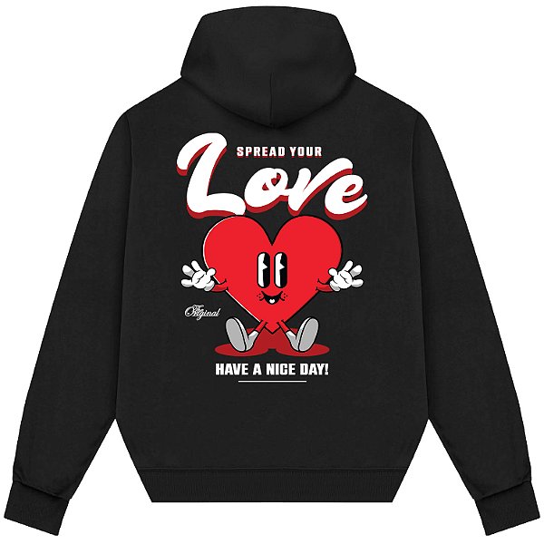 Blusão Blusa de Moletom Canguru Streetwear - Spread Your Love