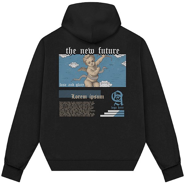 Blusão Blusa de Moletom Canguru Streetwear - The New Future