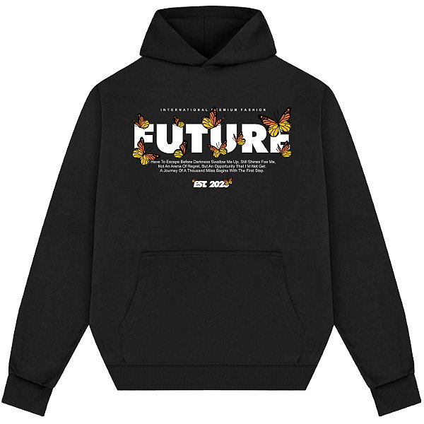 Blusão Blusa de Moletom Canguru Streetwear - Future F