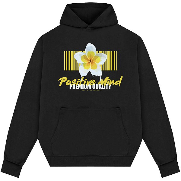Blusão Blusa de Moletom Canguru Streetwear - Positive Mind Premium