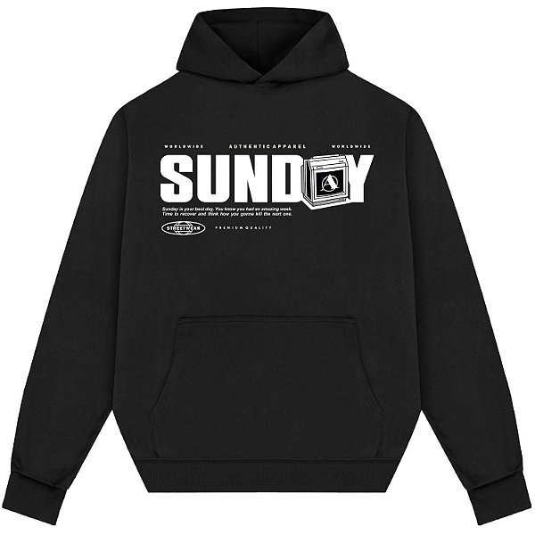 Blusão Blusa de Moletom Canguru Streetwear - Sunday Worldwide