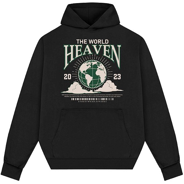 Blusão Blusa de Moletom Canguru Streetwear - The World Heaven