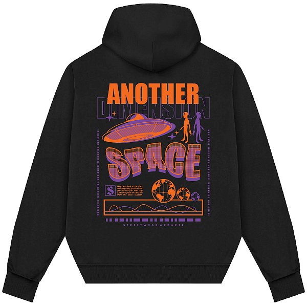 Blusão Blusa de Moletom Canguru Streetwear - Another Space