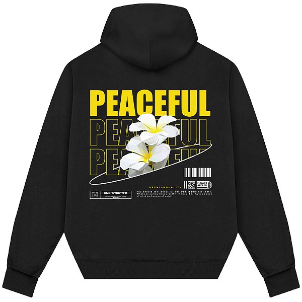 Blusão Blusa de Moletom Canguru Streetwear - Peacefull Peacefull