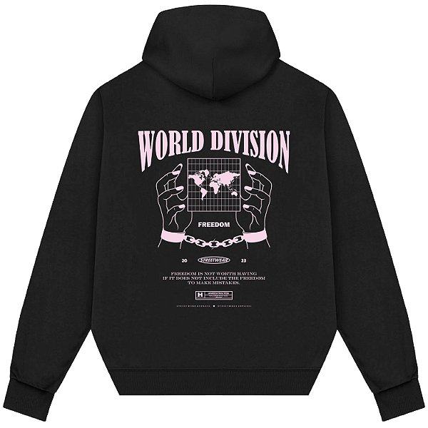 Blusão Blusa de Moletom Canguru Streetwear - World Division