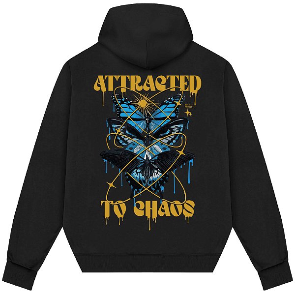 Blusão Blusa de Moletom Canguru Streetwear - Attracted To Chaos