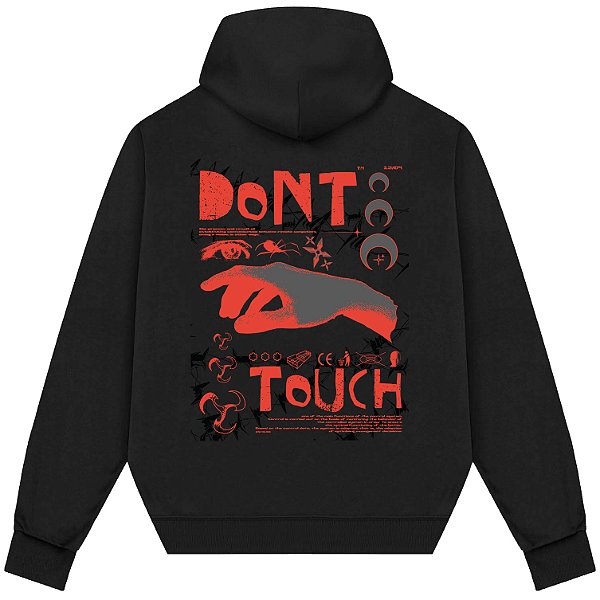 Blusão Blusa de Moletom Canguru Streetwear - Don´t Touch