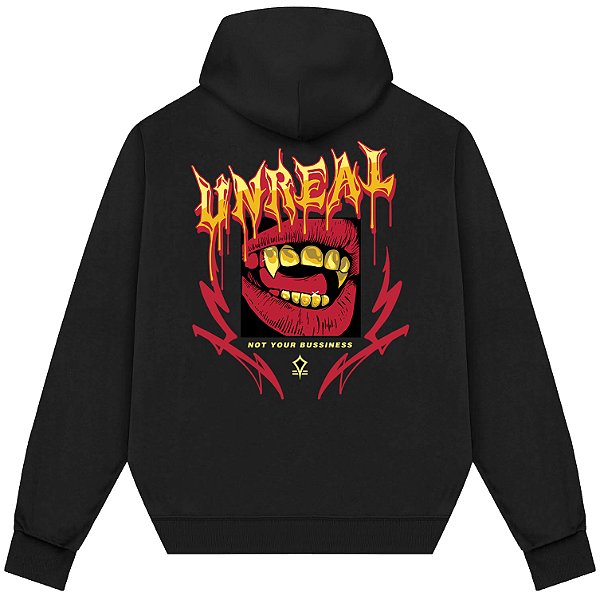 Blusão Blusa de Moletom Canguru Streetwear - Unreal not Real