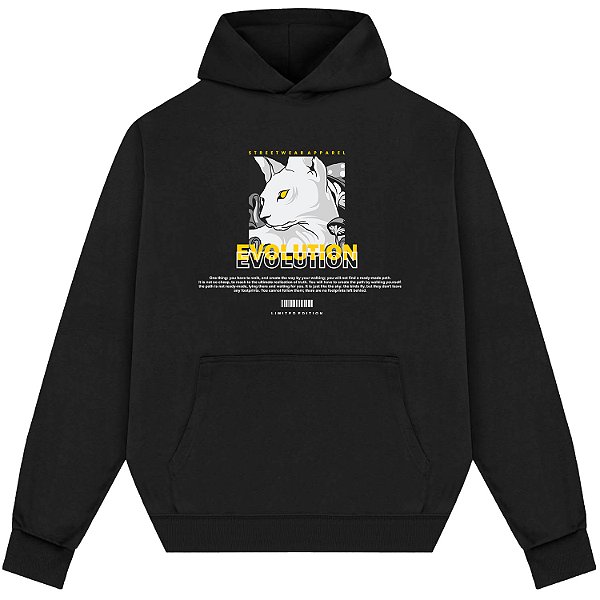 Blusão Blusa de Moletom Canguru Streetwear - Illusion Cat