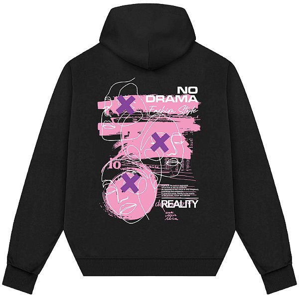 Blusão Blusa de Moletom Canguru Streetwear - No Drama Fashion Style