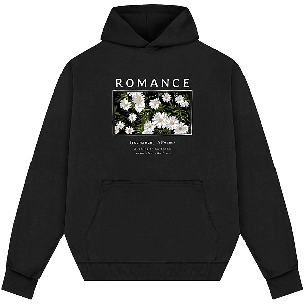 Blusão Blusa de Moletom Canguru Streetwear - Romance