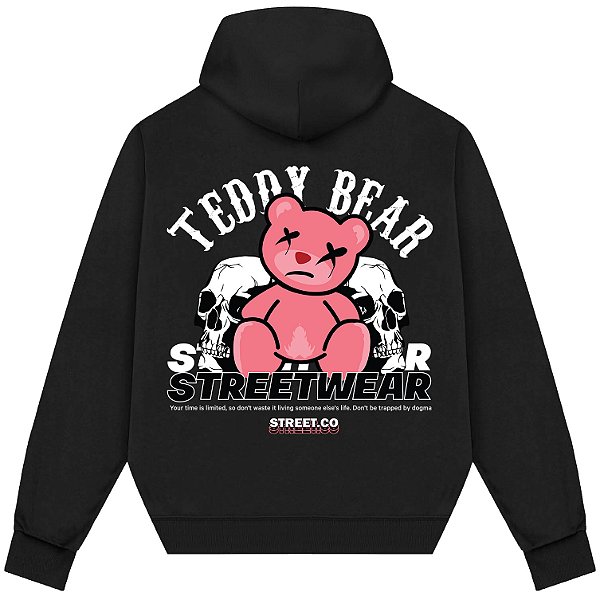 Blusão Blusa de Moletom Canguru Streetwear - Teddy Bear