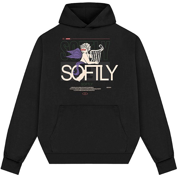 Blusão Blusa de Moletom Canguru Streetwear - Softly